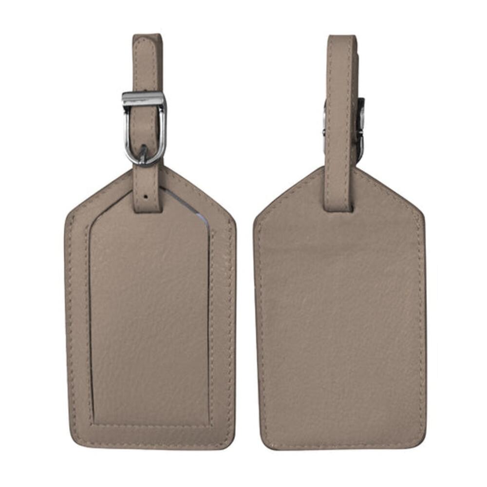 Leather Luggage Tag | Taupe